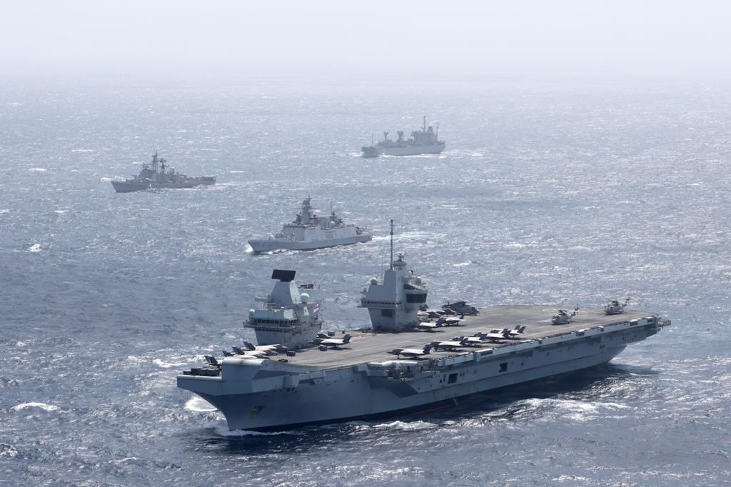 Indian Navy conducts Passex with Royal Navy